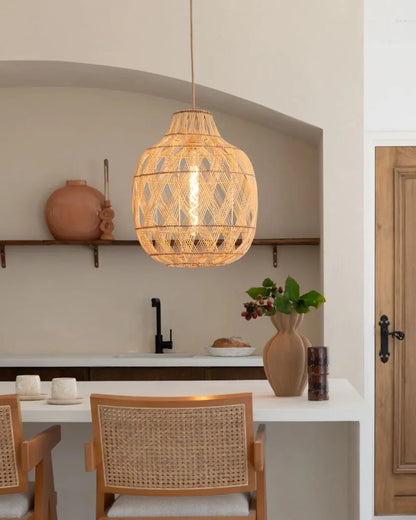 Hanglamp Mendo L naturel E27 85MENH021NA