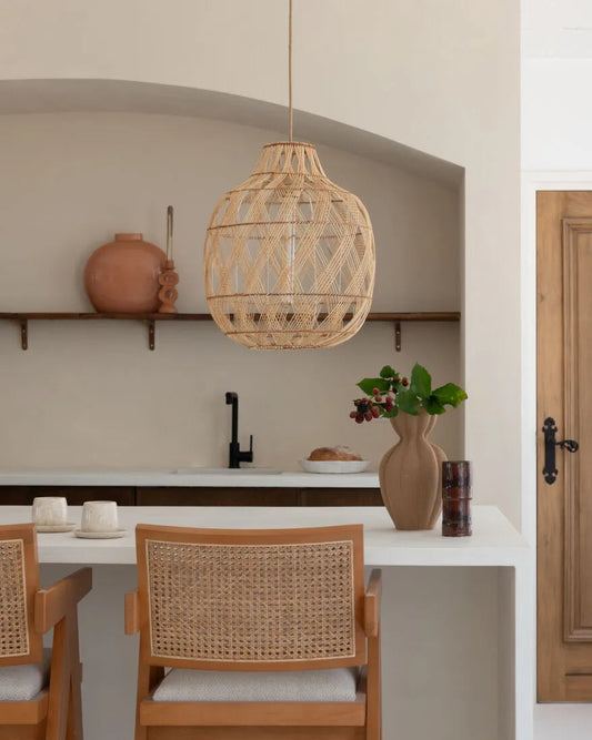 Hanglamp Mendo L naturel E27 85MENH021NA