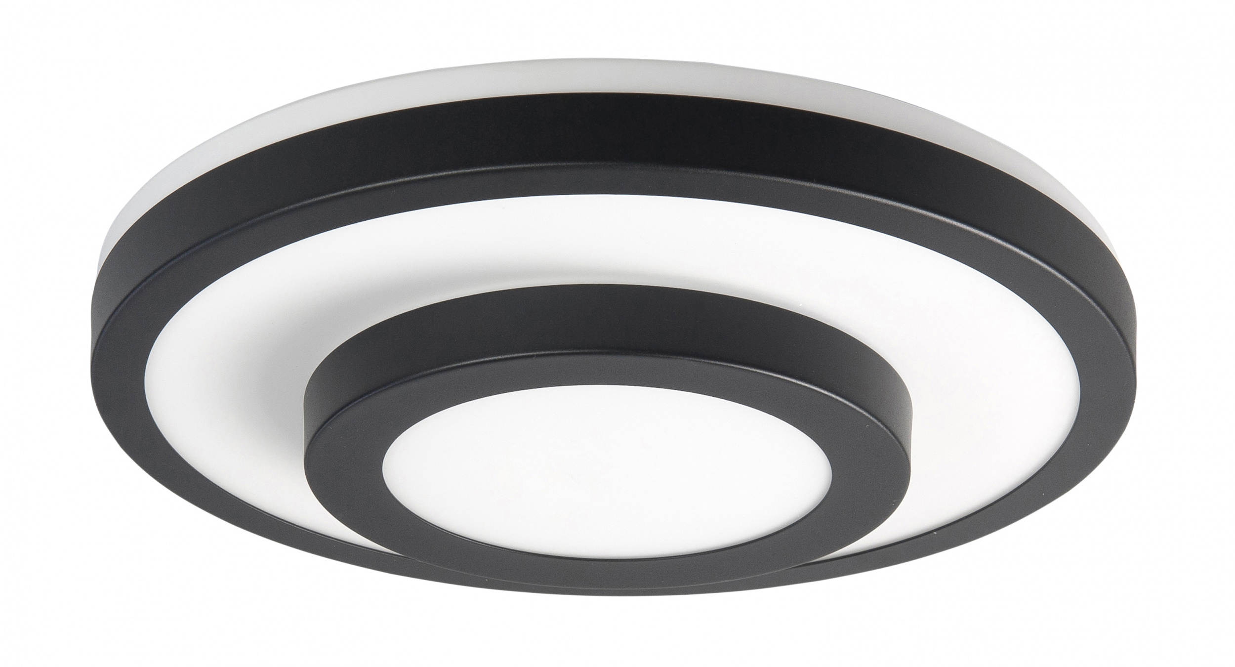 Plafondlamp zwart circle 22P611401 VOL Verlichting