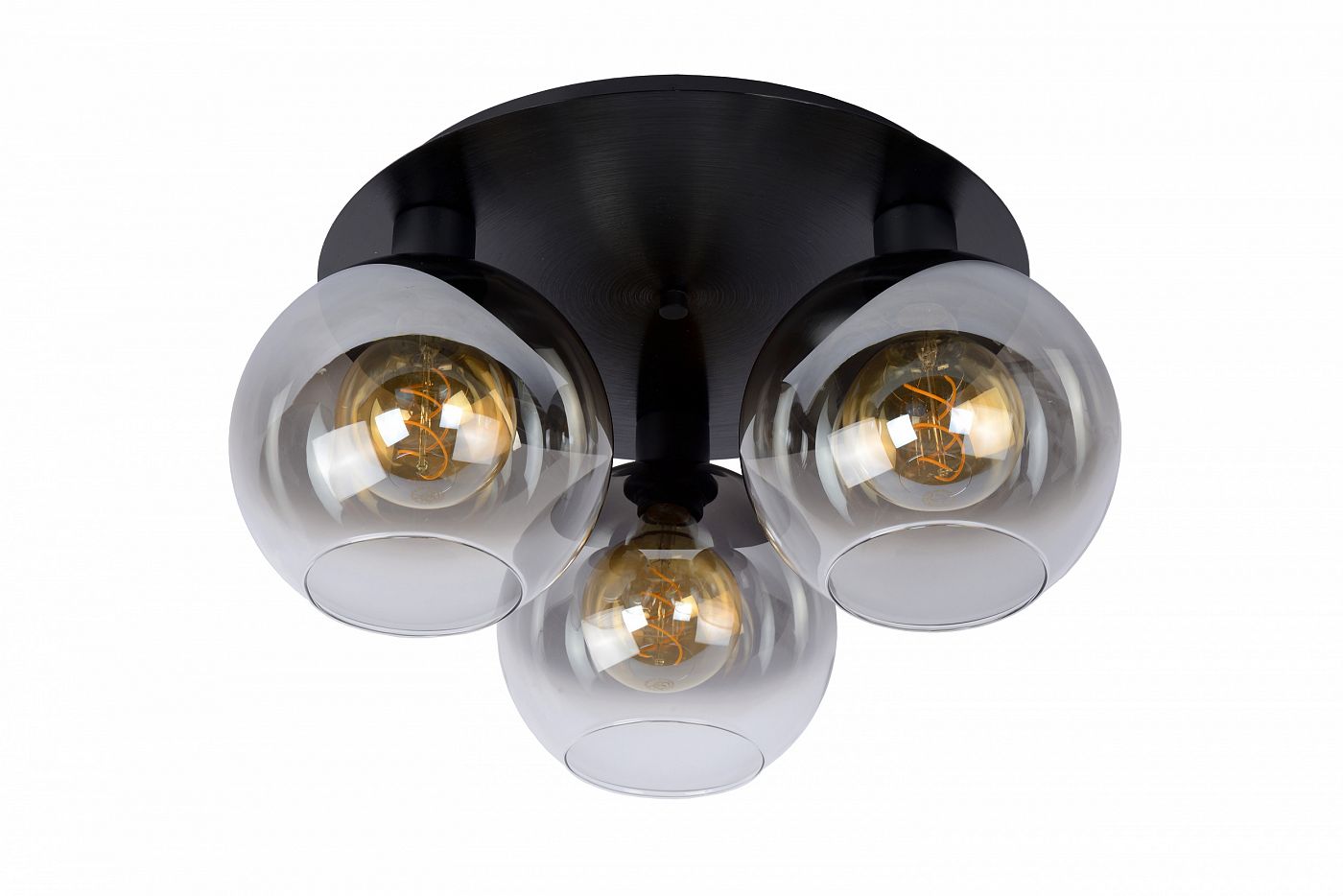 conversie opraken Vertellen Plafondlamp glas zwart-smoke 14741140330 - VOL Verlichting